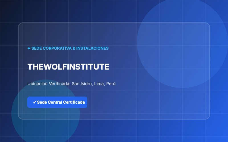 Thewolfinstitute - Sede e Instalaciones